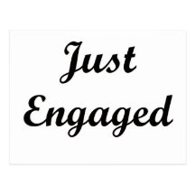 Just Engaged Post Card