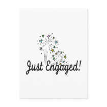 Just Engaged Postcard