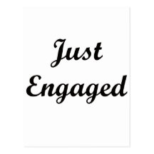 Just Engaged Postcard