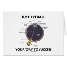 Just Eyeball Your Way To Success (Eye Anatomy) Greeting Card
