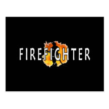 Just Firefighter Postcard
