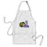 'just for the halibut' humourous parody Apron