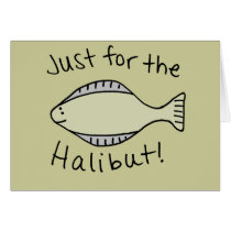 Just for the Halibut Taupe Background