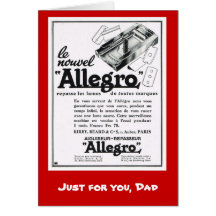 Just for you dad, Allegro Greeting Cards