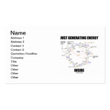 Just Generating Energy Inside (Krebs Cycle) Business Card Templates