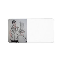 Just Got Fried! Personalized Address Label