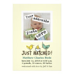 Just Hatched! Baby Announcement invitations