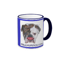 just head, just head, PITBULLWLIPSTICK.COM, PIT... Mugs