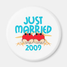 Just Married 2009 Magnets