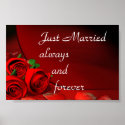 Just Married always and forever posters