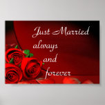Just Married always and forever Print