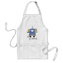 Just Married Bride and Groom T-shirts and Gifts Aprons