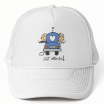 Just Married Bride and Groom T-shirts and Gifts Hats