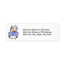 Just Married Bride and Groom T-shirts and Gifts Labels