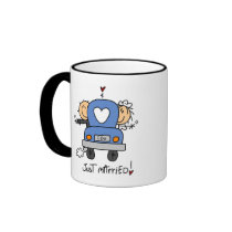 Just Married Bride and Groom T-shirts and Gifts Mug