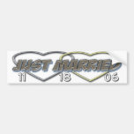 Just married bumper (change the date ) bumper stickers