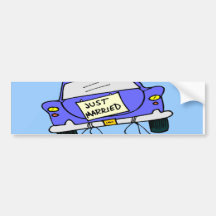 Just Married Bumper Sticker