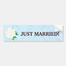 Just Married Bumper Sticker