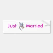 just married bumper sticker