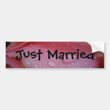 Just Married Bumper Sticker