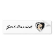 Just Married Bumper Sticker bumper stickers