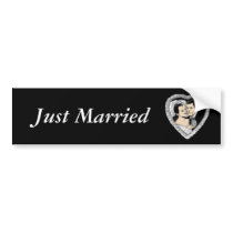 Just Married Bumper Sticker bumper stickers