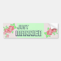 Just Married Bumper Stickers