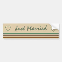 Just Married Bumper Stickers