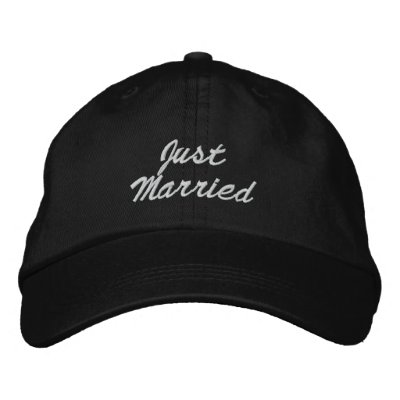 Just Married Cap Embroidered Hat