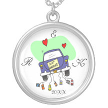 Just Married Car Custom Necklace