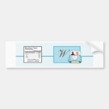 Just Married Car Wedding Water Bottle Label Bumper Stickers
