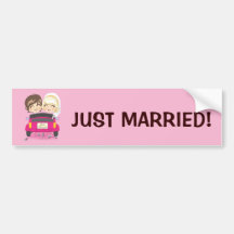 Just Married Couple Bumper Stickers