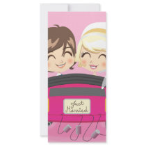 Just Married Couple Custom Rack Card