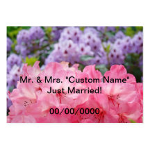 Just Married! Family Mr. & Mrs. Business Cards
