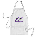 Just Married Formal Gay Male aprons