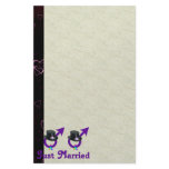 Just Married Formal Gay Male Stationery