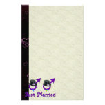 Just Married Formal Gay Male Stationery