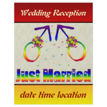 Just Married Gay Men Flyer