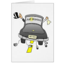 Just Married Greeting Card