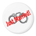Just Married (Handcuffs) magnets