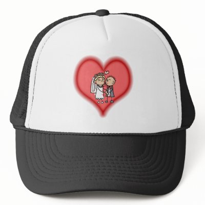 just married trucker hat by shopaholicchick