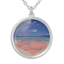 Just Married Heart On The Beach Jewelry