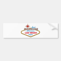 Just Married In Fabulous Las Vegas 2009 Bumper Sticker