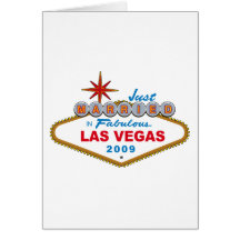 Just Married In Fabulous Las Vegas 2009 Cards