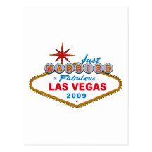 Just Married In Fabulous Las Vegas 2009 Postcard