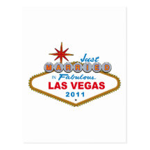 Just Married In Fabulous Las Vegas 2011 Post Card