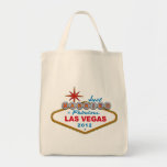 Just Married In Fabulous Las Vegas 2012 Vegas Sign Tote Bag