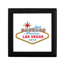 Just Married In Fabulous Las Vegas 2012 Vegas Sign Jewelry Box
