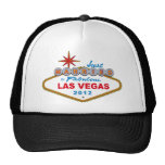 Just Married In Fabulous Las Vegas 2012 Vegas Sign Mesh Hats