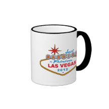 Just Married In Fabulous Las Vegas 2012 Vegas Sign Coffee Mug